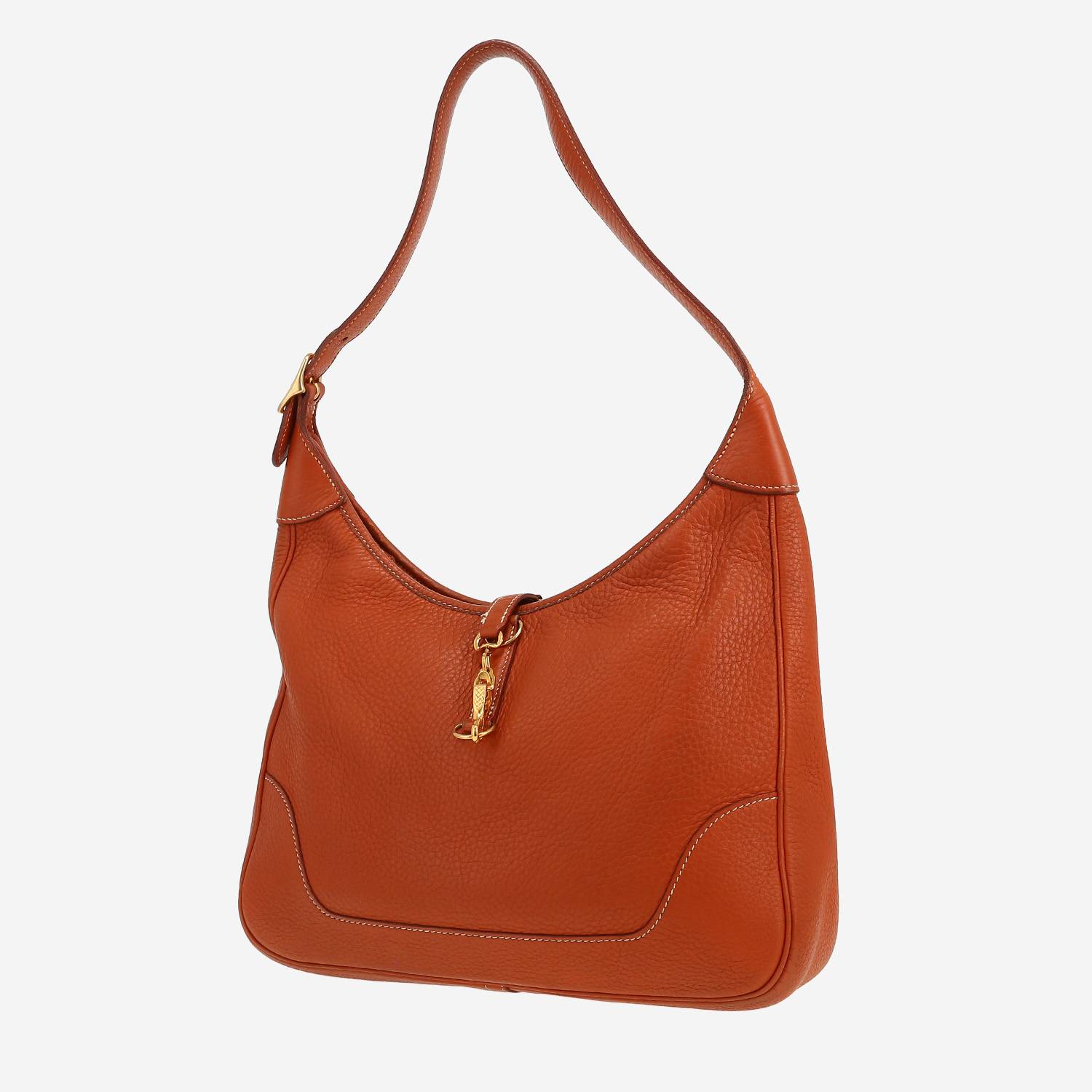 Borsa da spalla o a mano Hermès  Trim in pelle taurillon clemence gold