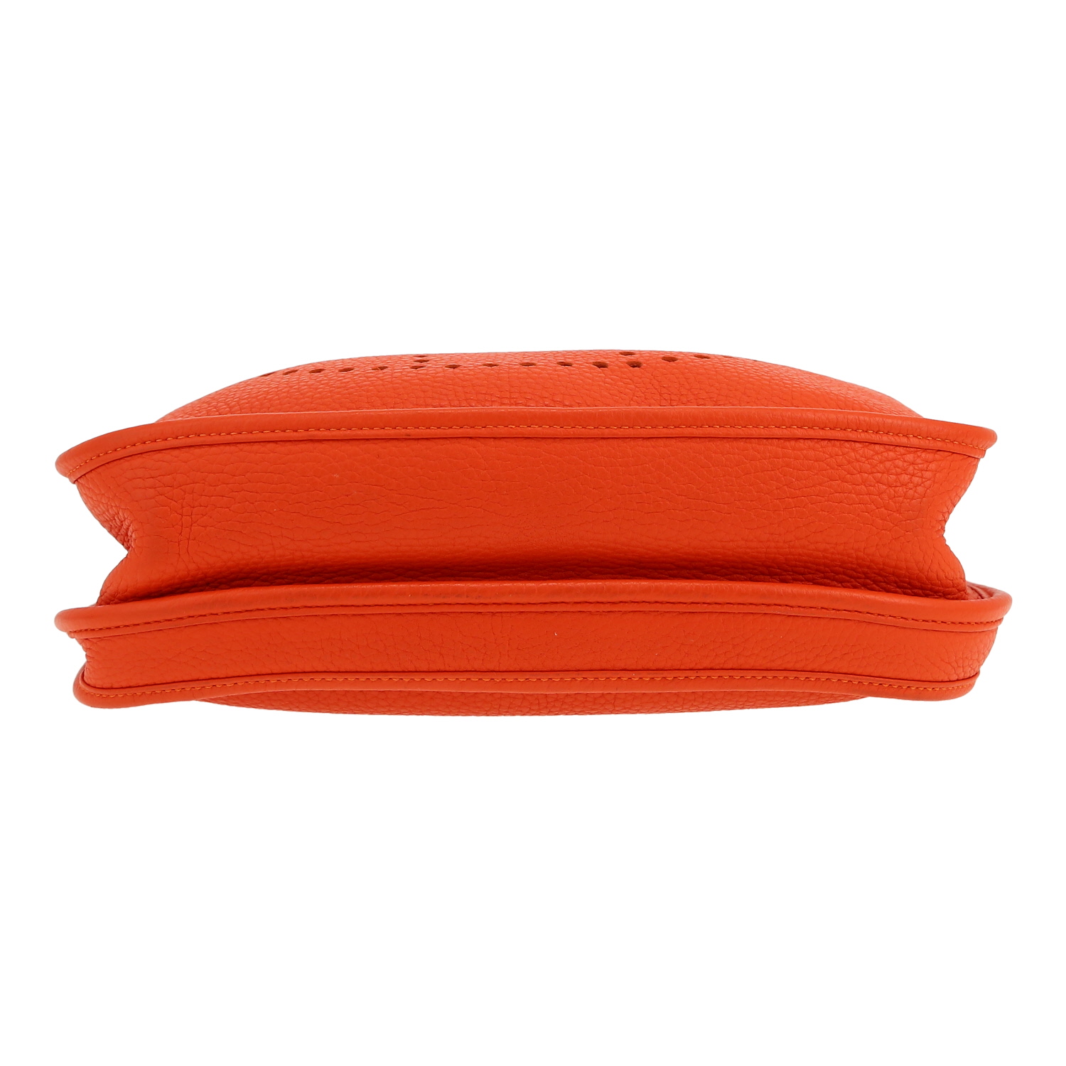 Hermès  Evelyne III shoulder bag  in orange togo leather - Detail D1