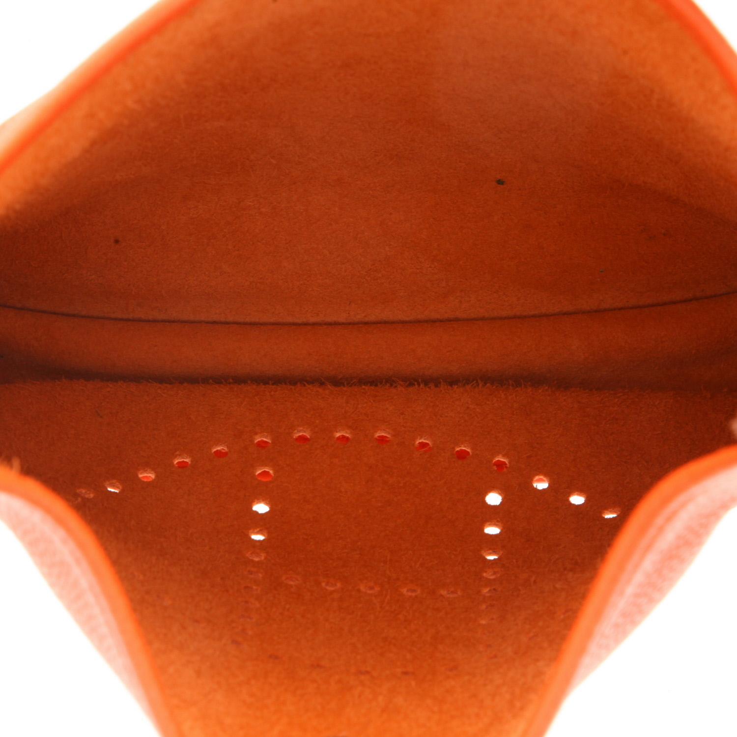 Hermès  Evelyne III shoulder bag  in orange togo leather - Detail D3