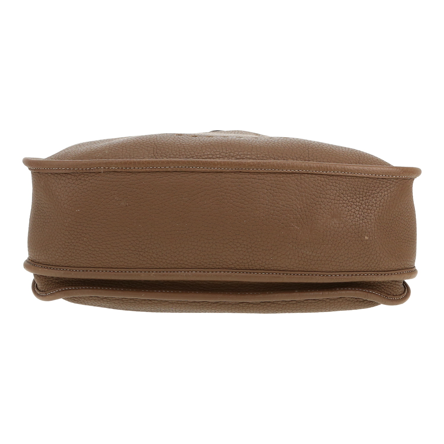 Sac bandoulière Hermès  Evelyne 29 cm en cuir togo étoupe - Detail D1