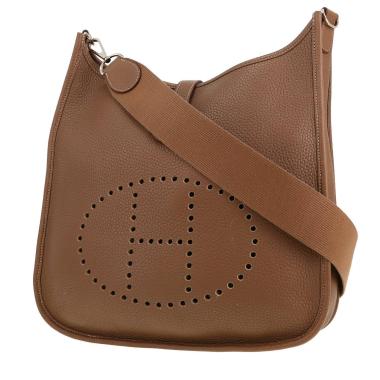 Hermès  Evelyne 29 cm shoulder bag  in etoupe togo leather