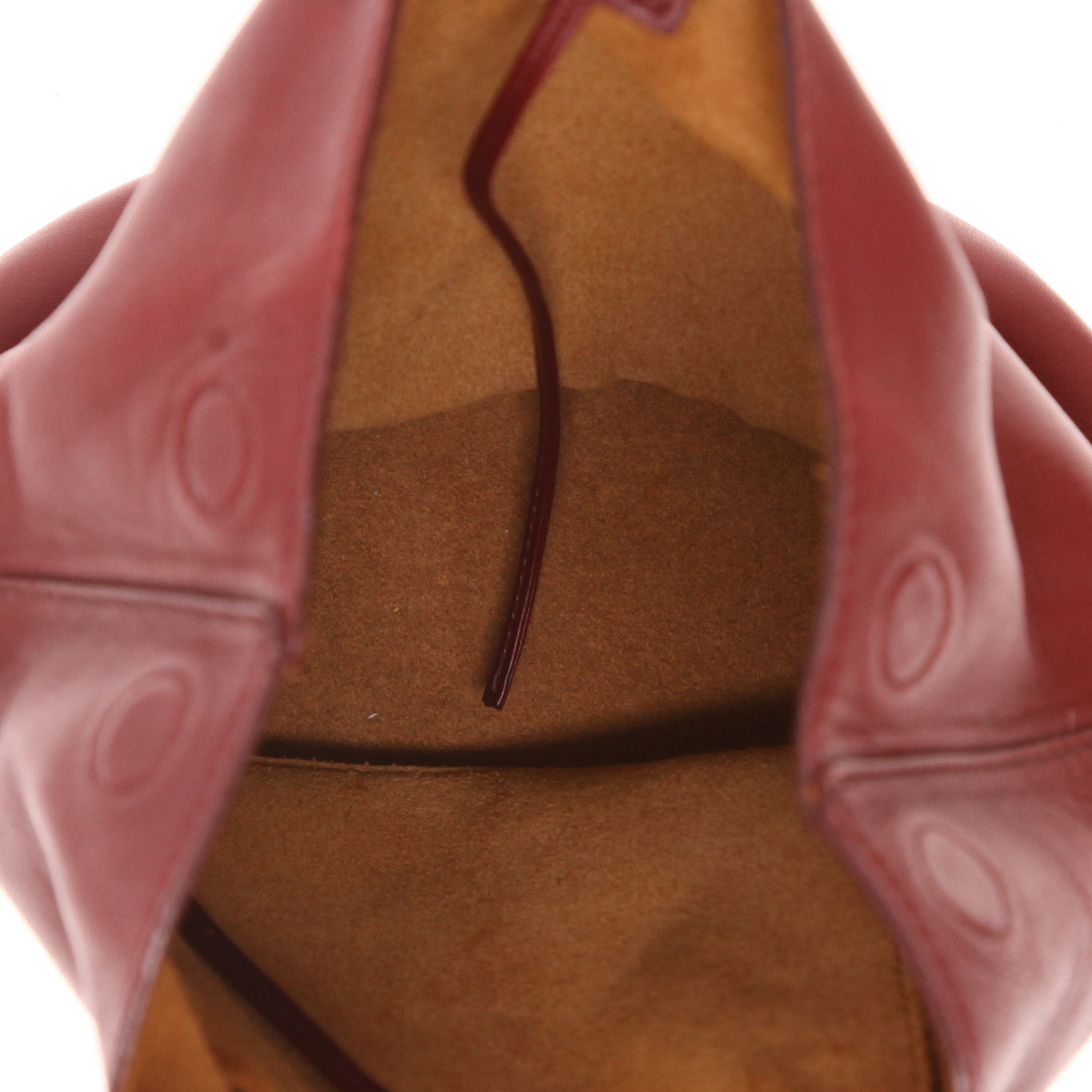 Sac à main Bottega Veneta  Drop en cuir bordeaux - Detail D3