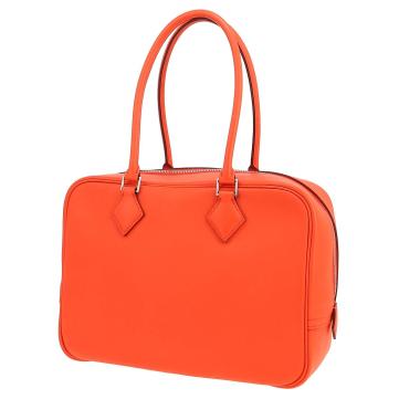 Sac à main Hermès  Plume en cuir Swift orange Poppy