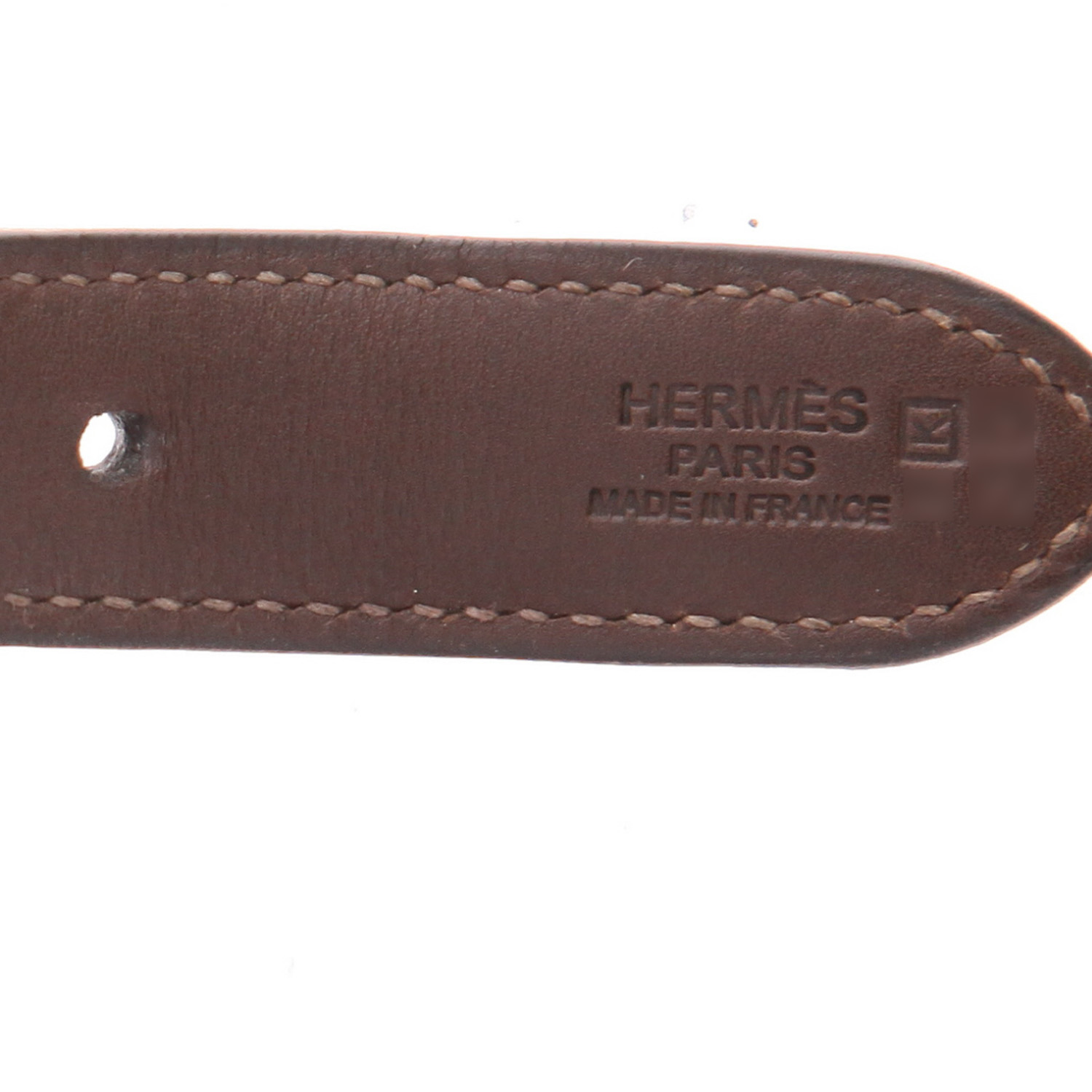 Hermès  Trim Troika bag worn on the shoulder or carried in the hand  in brown leather  and brown goat - Detail D2