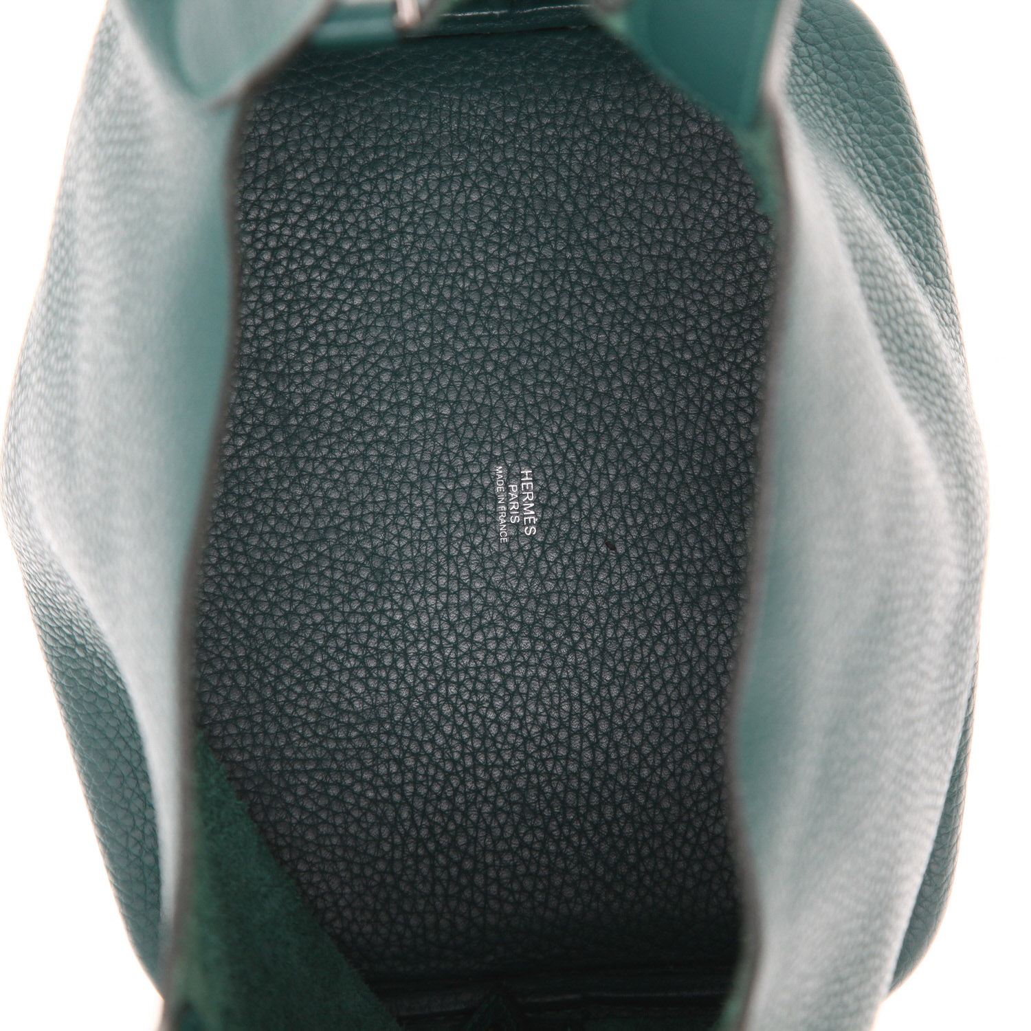 Borsa Hermès  Picotin 22 cm in pelle taurillon clemence verde malachite - Detail D3