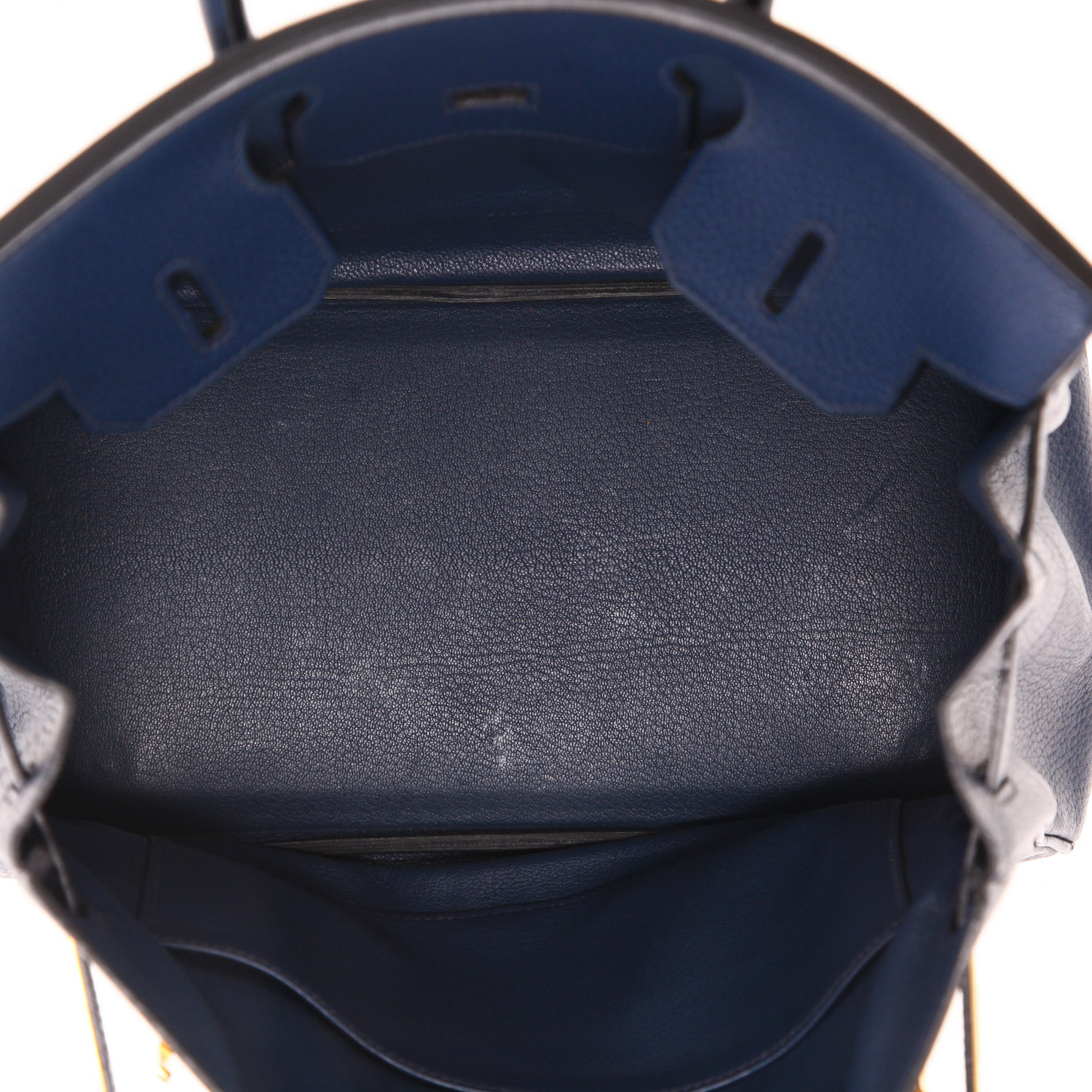 Hermès  Birkin 30 cm handbag  in royal blue Ardenne leather - Detail D3