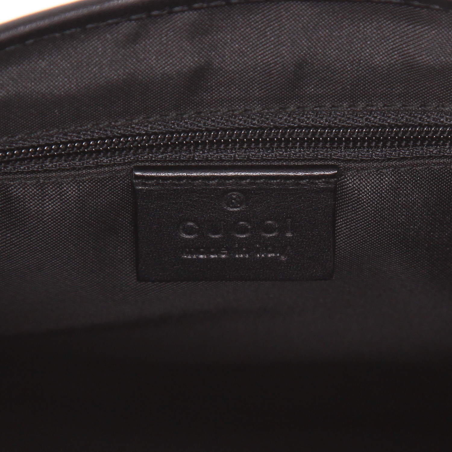Gucci  Jackie handbag  in black canvas  and black leather - Detail D2