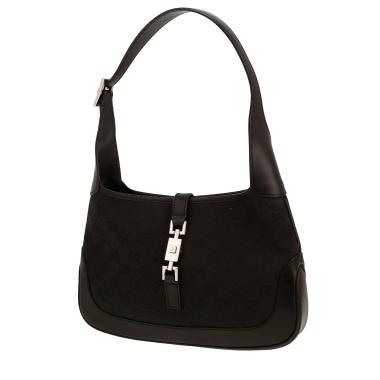 Borsa Gucci  Jackie in tela nera e pelle nera