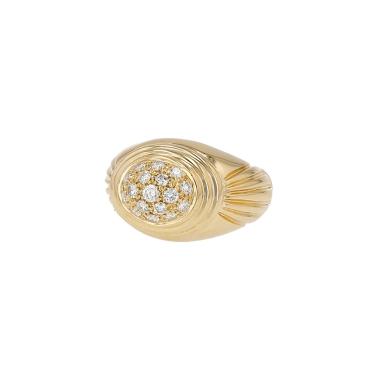 Bague années 1990 Boucheron Jaipur en or jaune et diamants