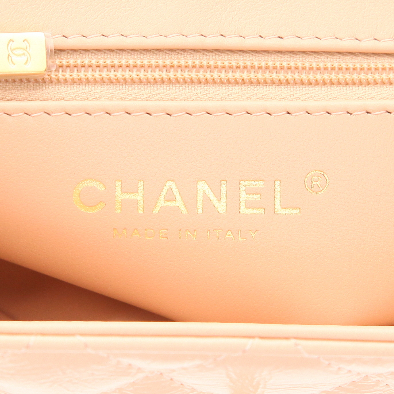 Borsa Chanel  Mini Shopping in pelle beige - Detail D2