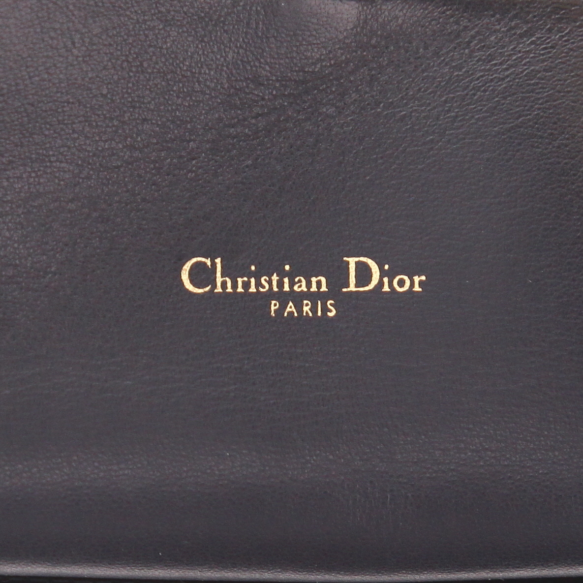 Sac/pochette Dior   en toile monogram bleue et cuir bleu - Detail D2