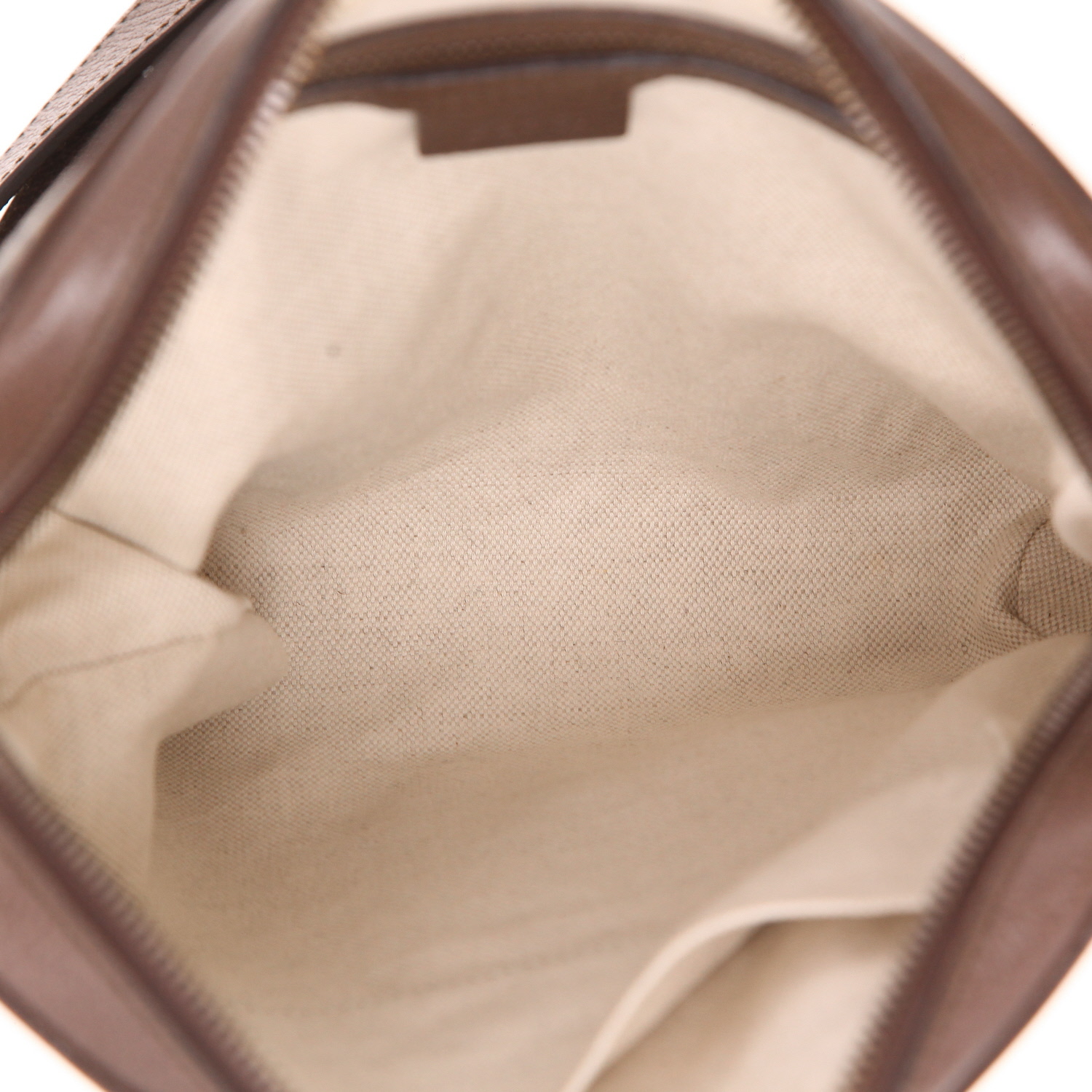 Gucci Ophidia shoulder bag in brown "sûpreme GG" canvas and brown leather - Detail D3