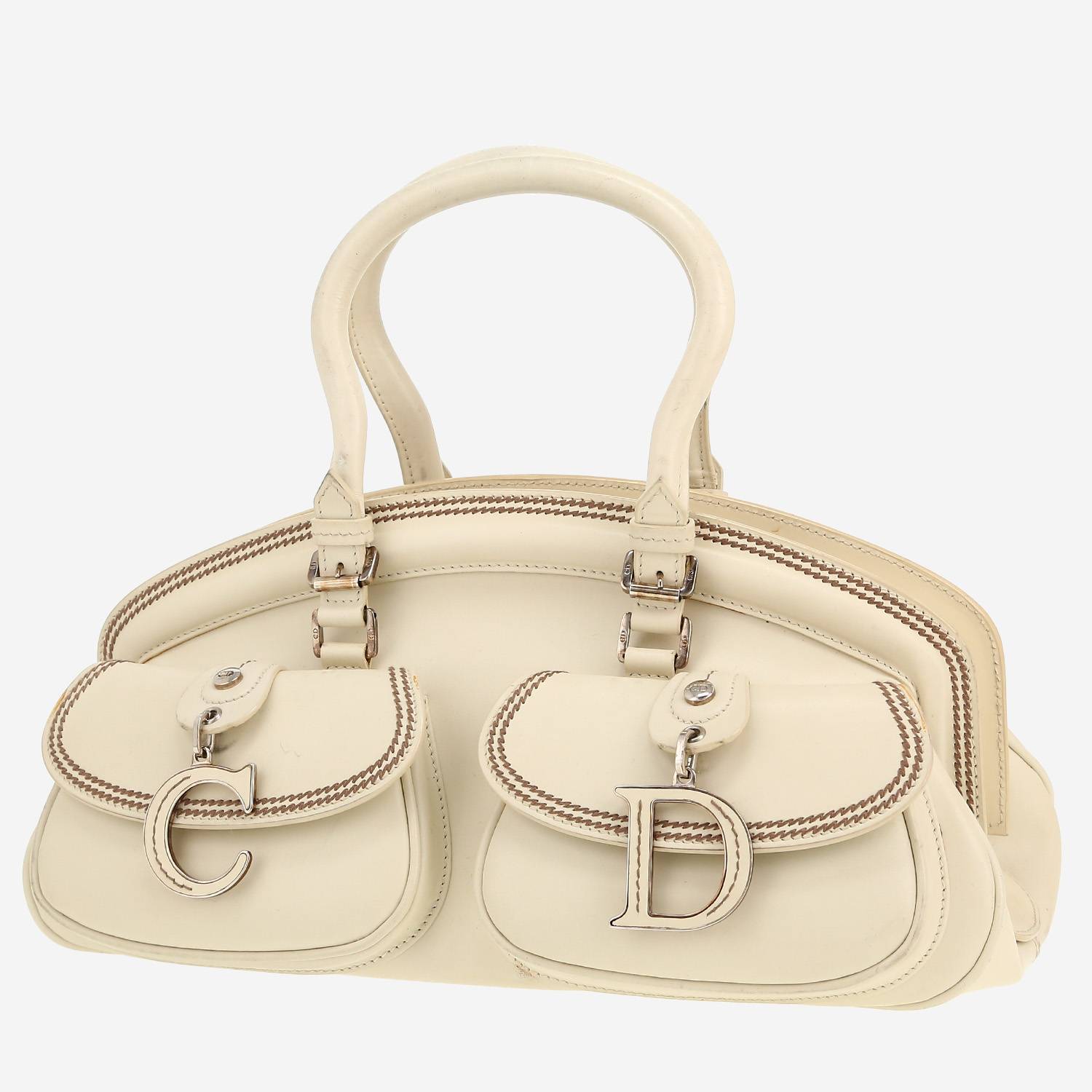 Dior  Détective handbag  in white leather