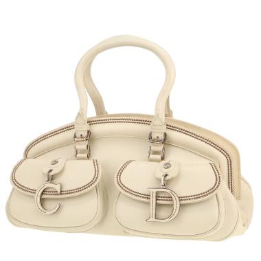 Borsa Dior  Détective in pelle bianca