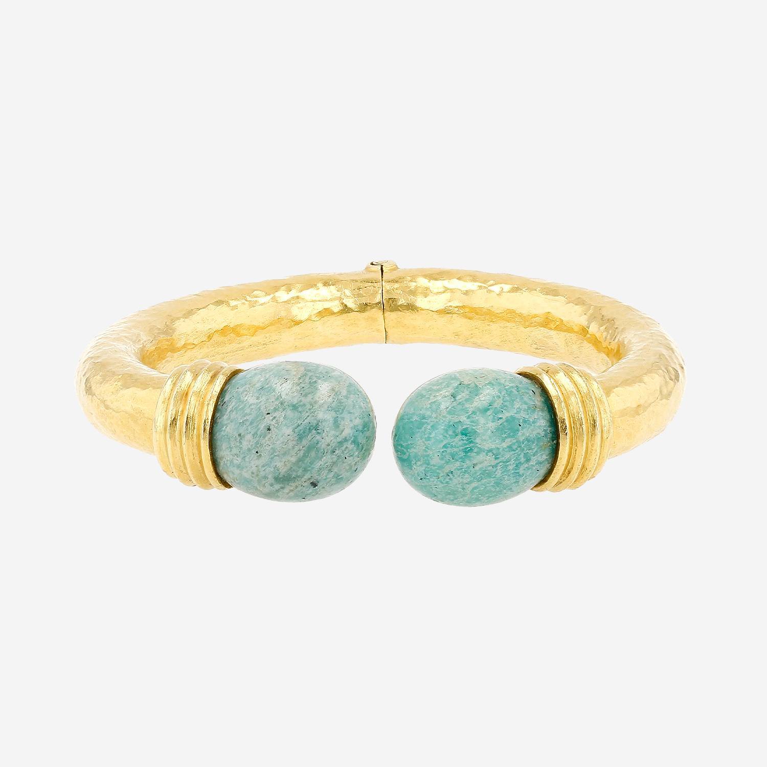 Lalaounis  bracelet in 22k yellow gold and ornamental stones