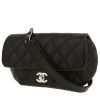 Chanel  Pochette ceinture clutch-belt  in black smooth leather - 00pp thumbnail