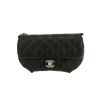 Chanel  Pochette ceinture clutch-belt  in black smooth leather - 360 thumbnail