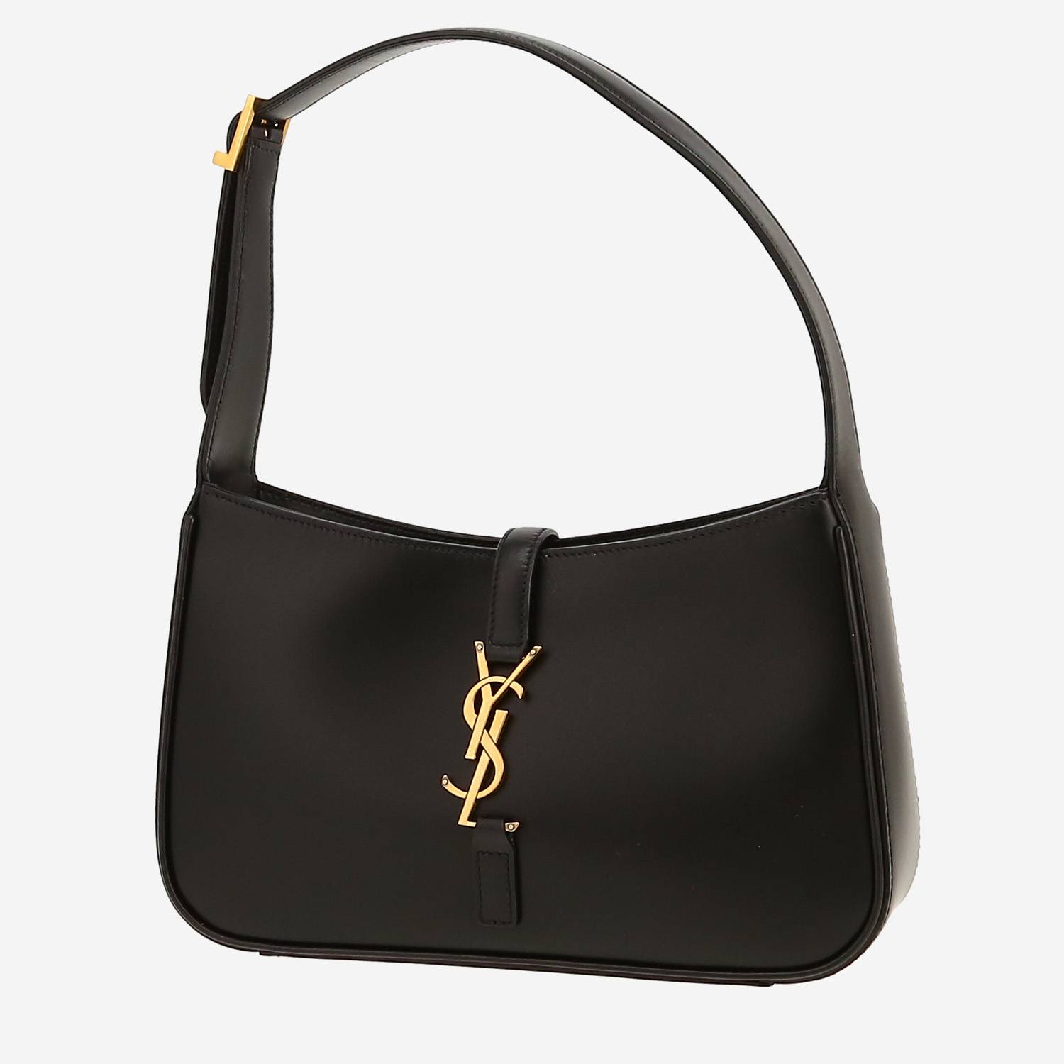 Bolso de mano Saint Laurent  5 à 7 en cuero negro