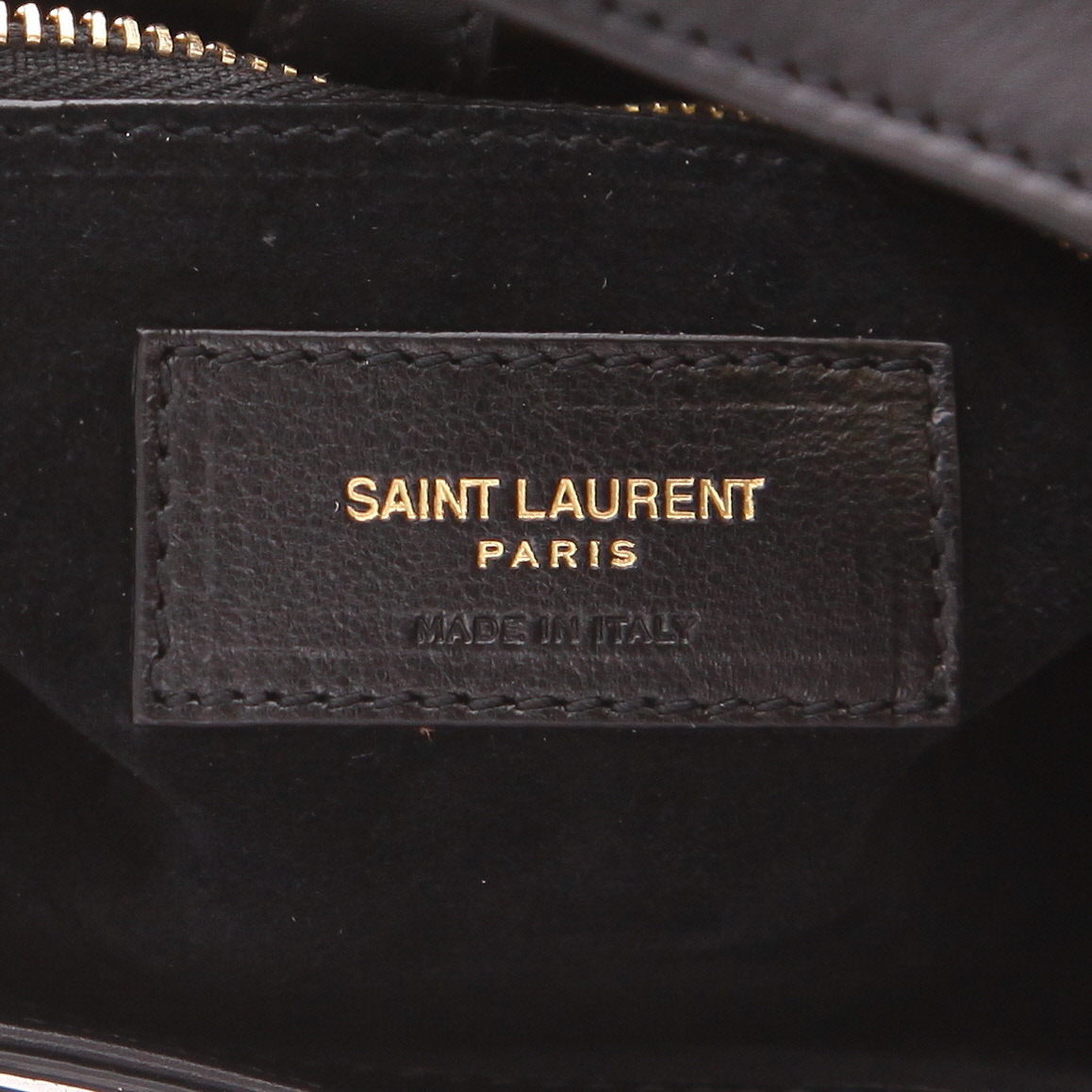 Sac à main Saint Laurent  5 à 7 en cuir noir - Detail D2