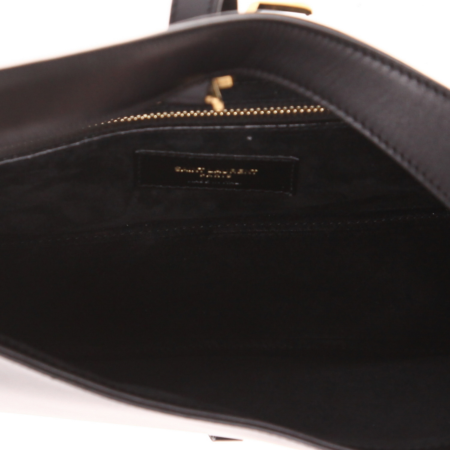 Bolso de mano Saint Laurent  5 à 7 en cuero negro - Detail D3