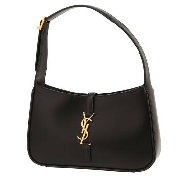 Sac à main Saint Laurent  5 à 7 en cuir noir