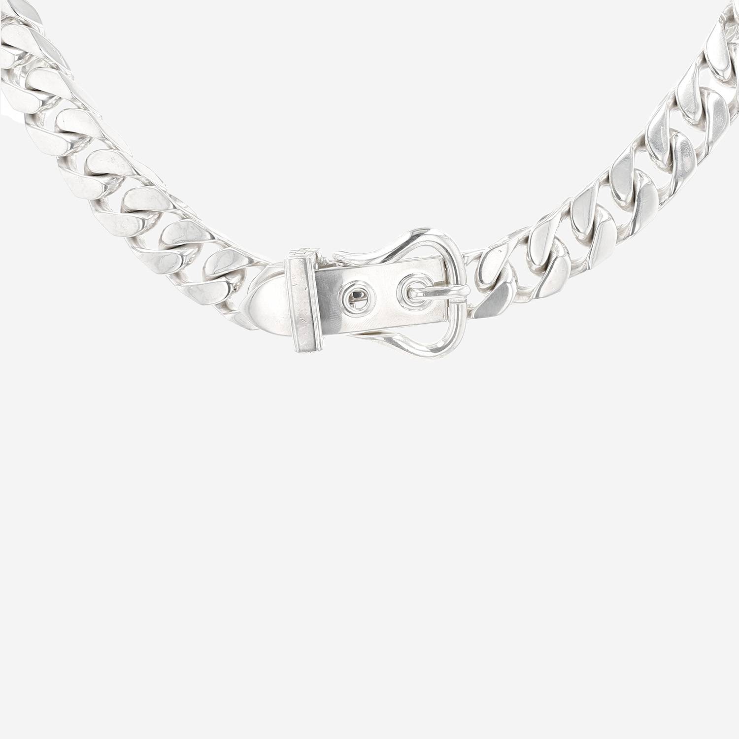 Collana Hermès Boucle Sellier in argento