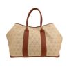 Bolso Cabás Hermès  Garden en lona beige y cuero marrón - 360 thumbnail