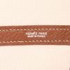 Hermès  Garden shopping bag  in beige canvas  and brown leather - Detail D2 thumbnail