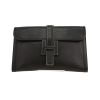 Pochette Hermès  Jige in pelle Ardenne nera - 360 thumbnail