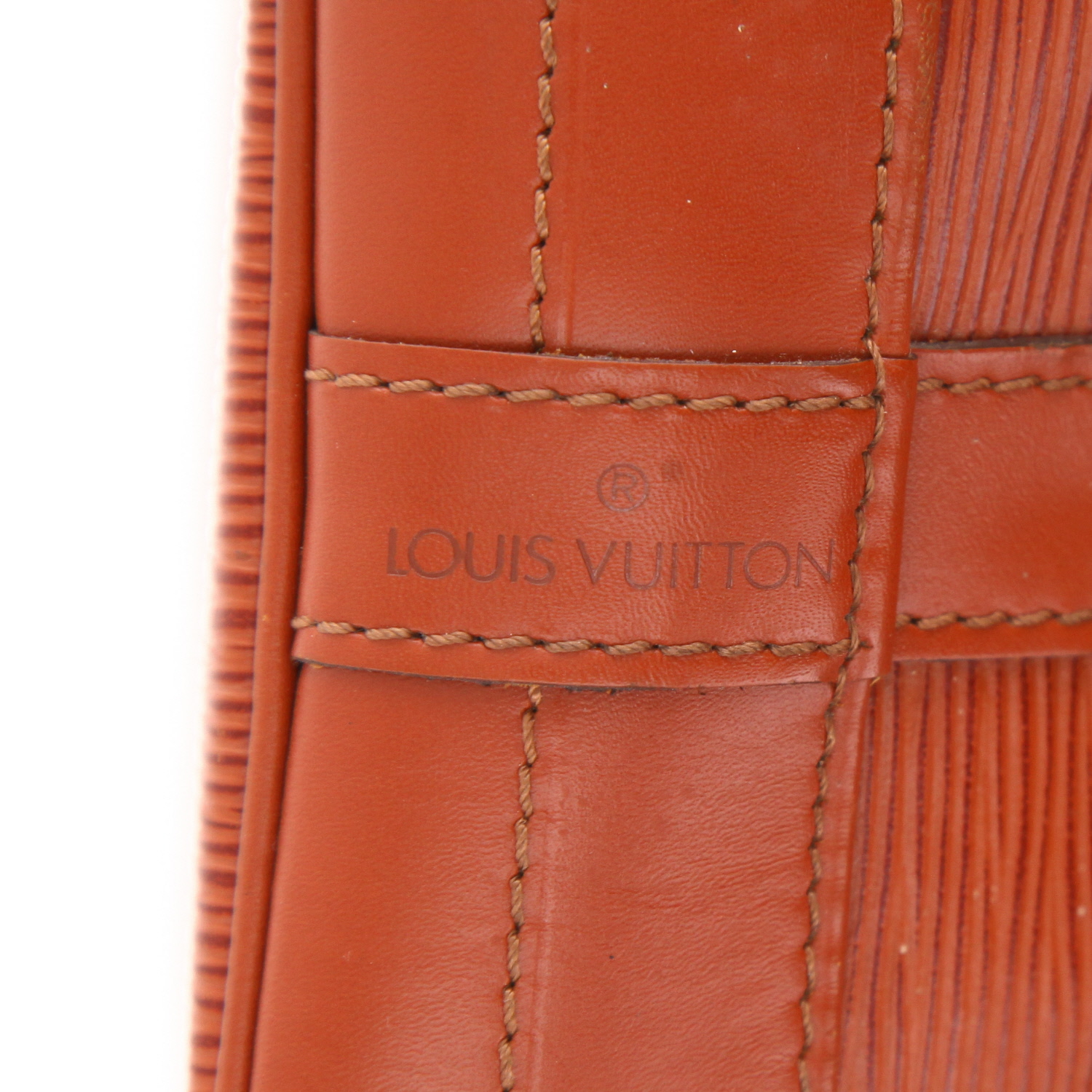 Louis Vuitton  Noé handbag  in brown epi leather - Detail D2