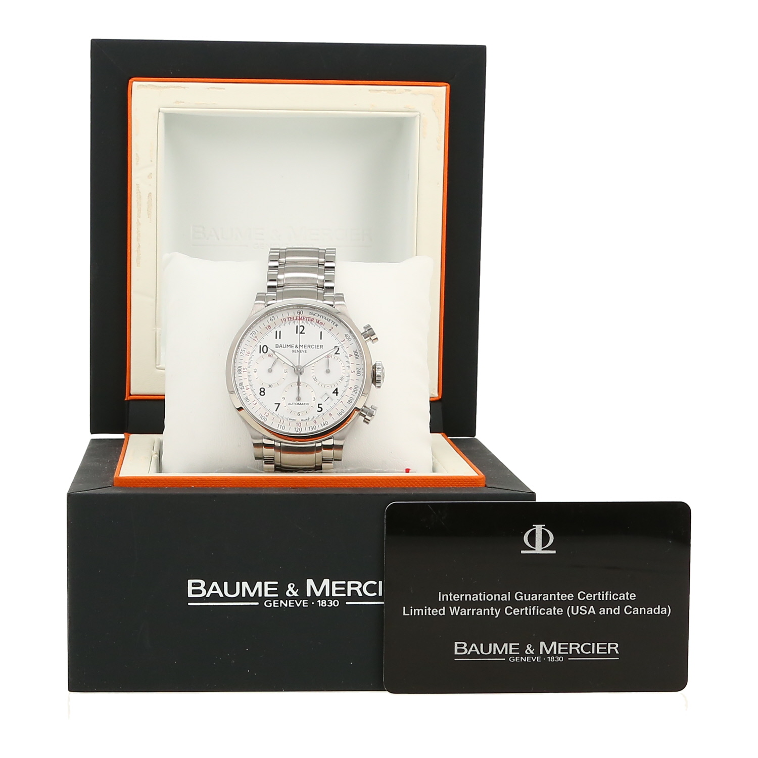 Baume 
Mercier Capeland  in stainless steel Ref: Baume 
Mercier - 65726  Circa 2020