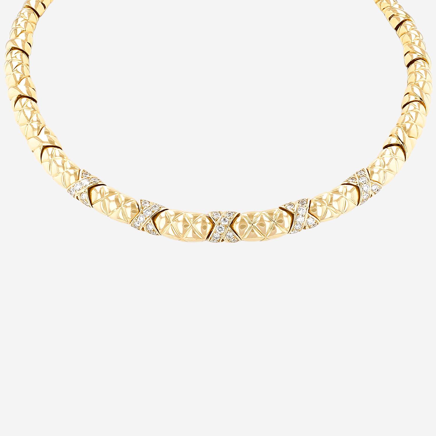 Boucheron  necklace in yellow gold and diamonds
