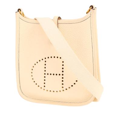 Sac bandoulière Hermès  Mini Evelyne en cuir taurillon clémence Nata
