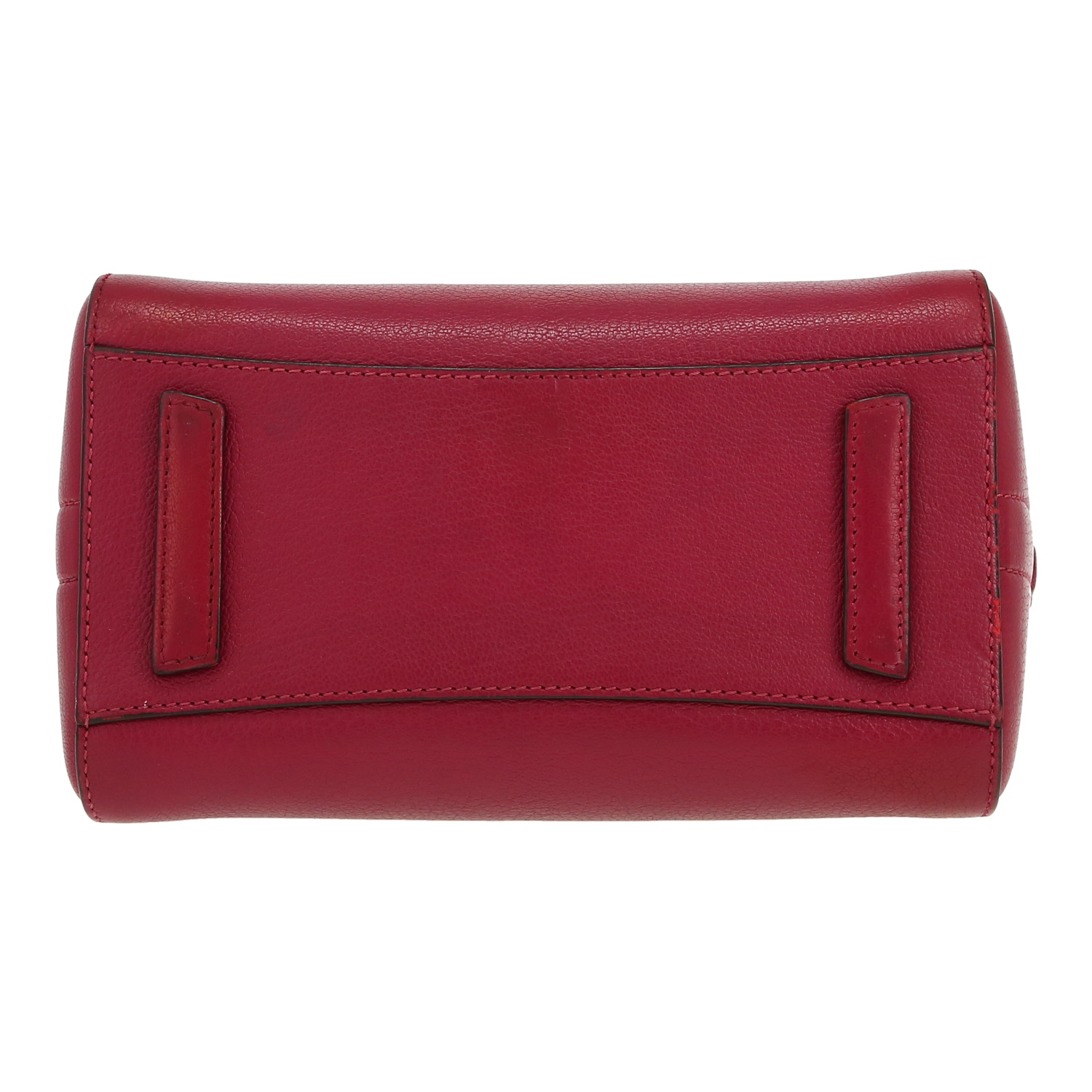 Bolso de mano Givenchy  Antigona en cuero granulado color frambuesa - Detail D1