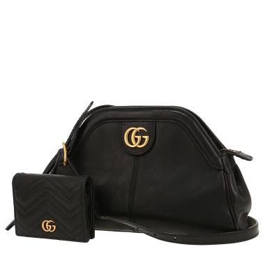 Bolso bandolera Gucci   en cuero negro