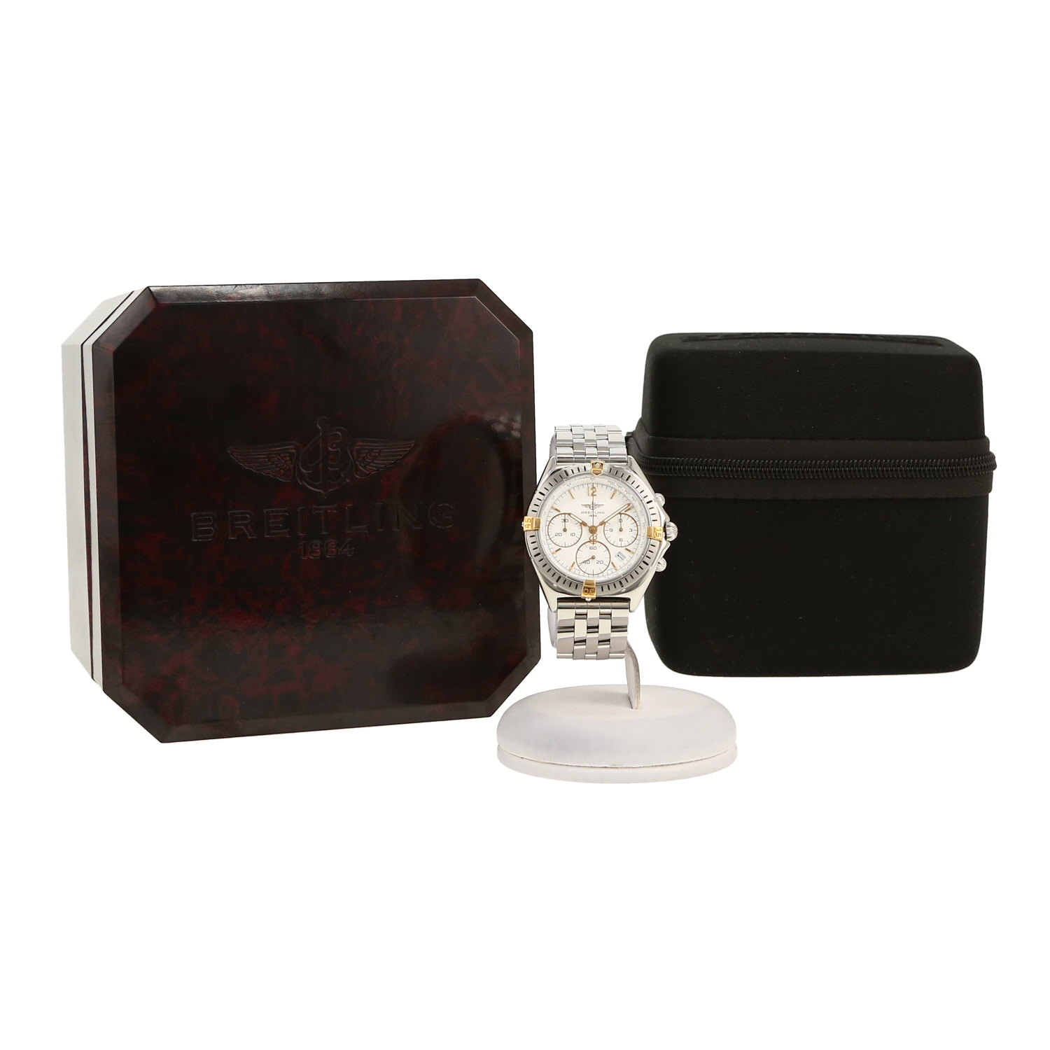 Orologio Breitling Callistino in acciaio e oro placcato Circa 1990