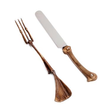 Claude Lalanne (1925-2019), 'Phagocytes' flatware service, Set of two flatware - circa 1978/1991