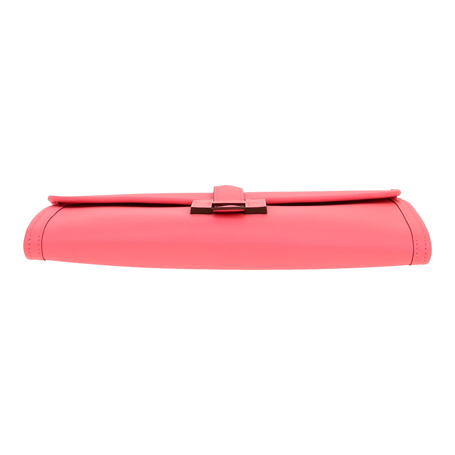 Pochette Hermès  Jige in pelle Swift rosa azalea - Detail D1