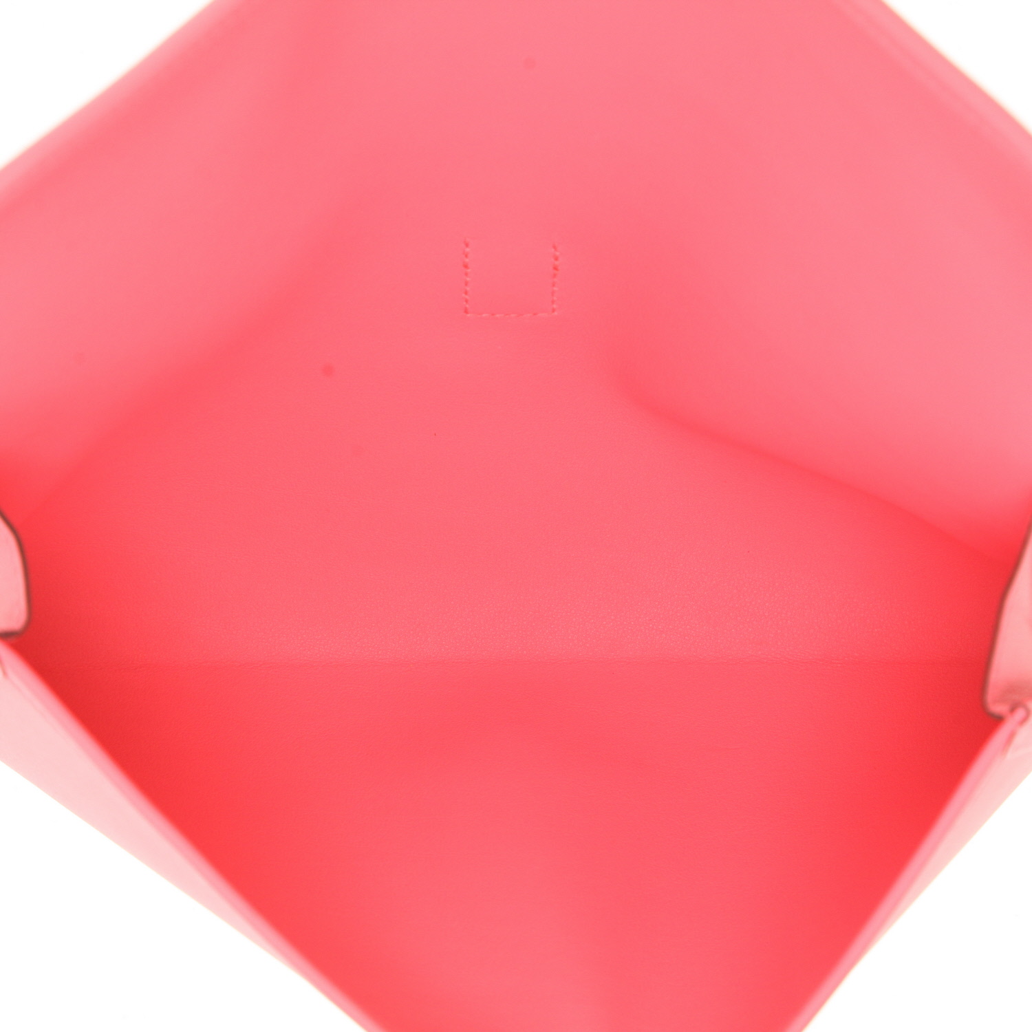 Hermès  Jige pouch  in azalea pink Swift leather - Detail D3