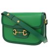 Gucci  1955 Horsebit shoulder bag  in green leather - 00pp thumbnail