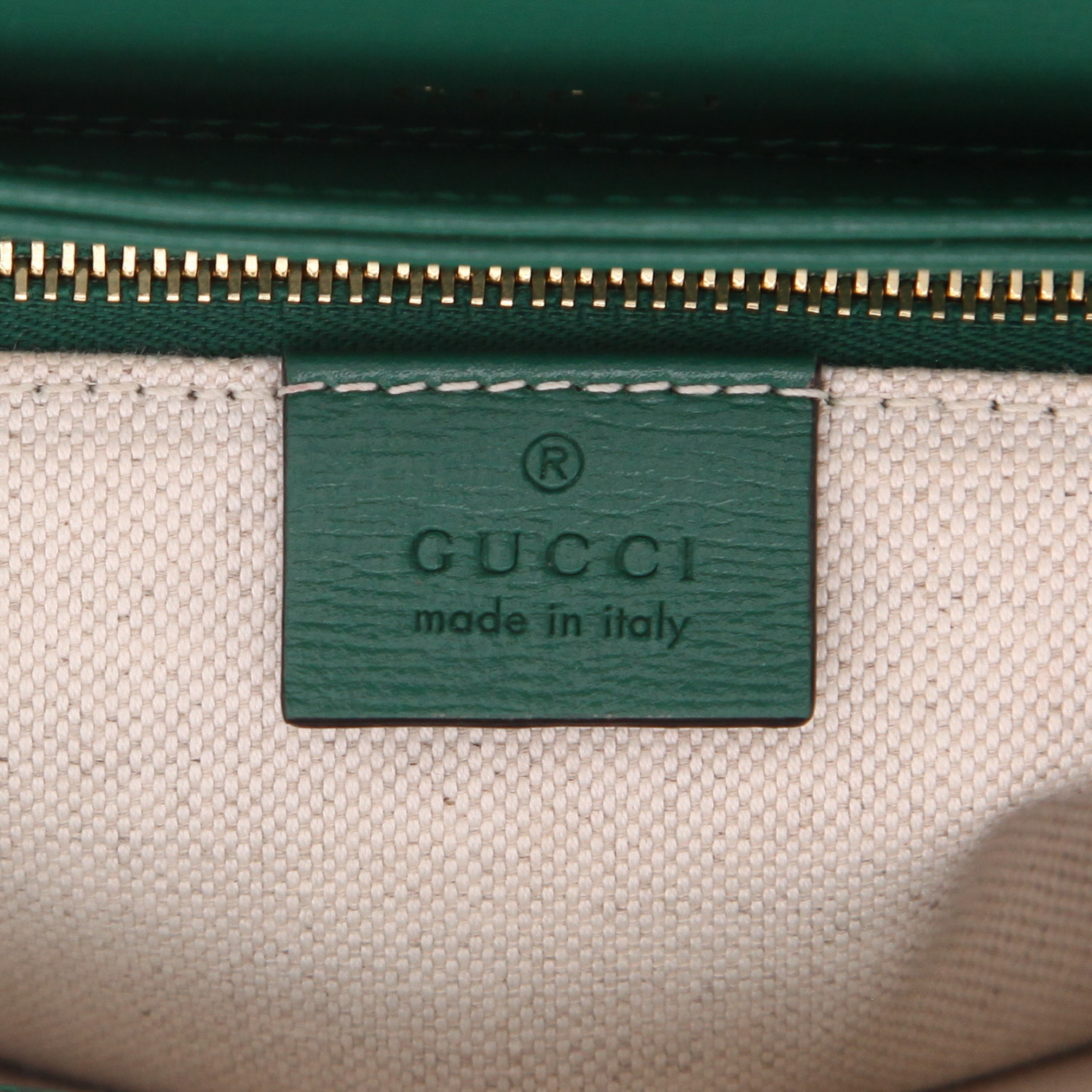 Gucci  1955 Horsebit shoulder bag  in green leather - Detail D2