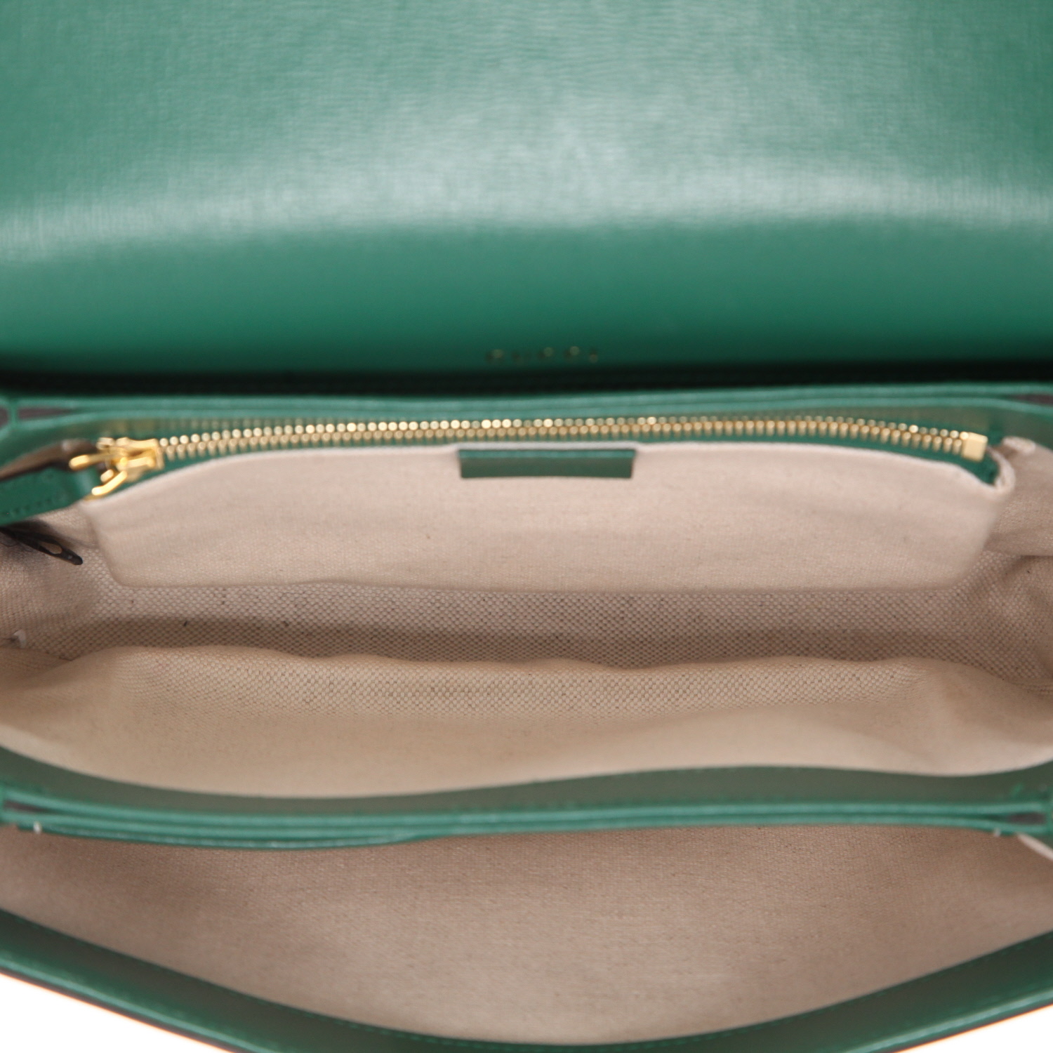 Sac bandoulière Gucci  1955 Horsebit en cuir vert - Detail D3