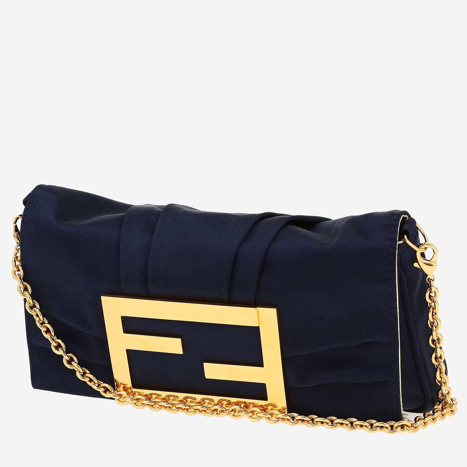 Borsa Fendi   in raso blu marino