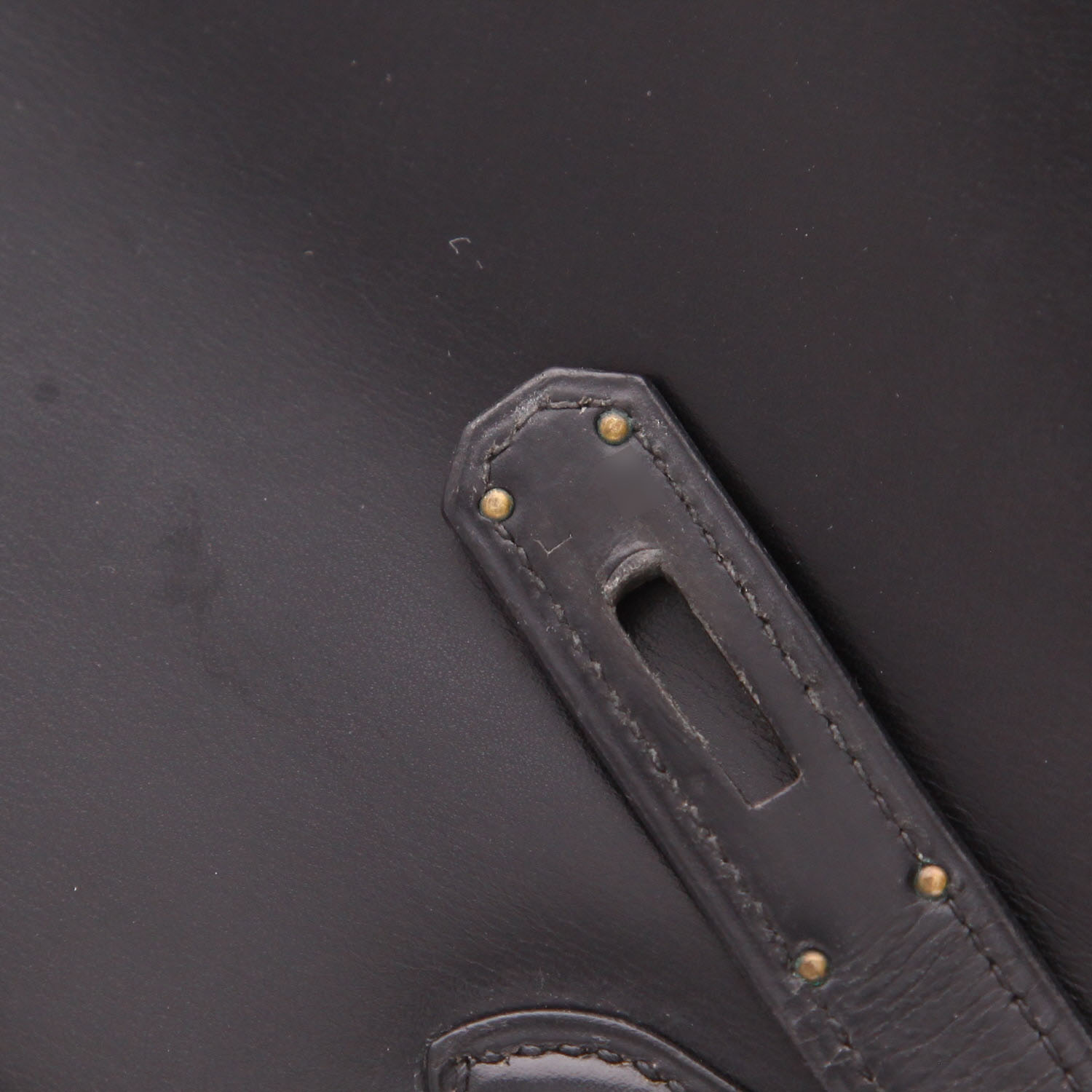 Borsa Hermès  Kelly 32 cm in pelle box nera - Detail D4