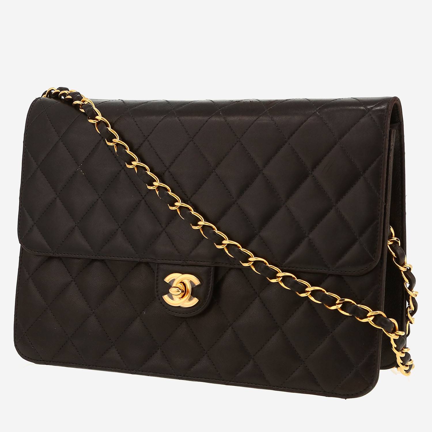 Chanel  Mademoiselle Vintage shoulder bag  in black quilted leather
