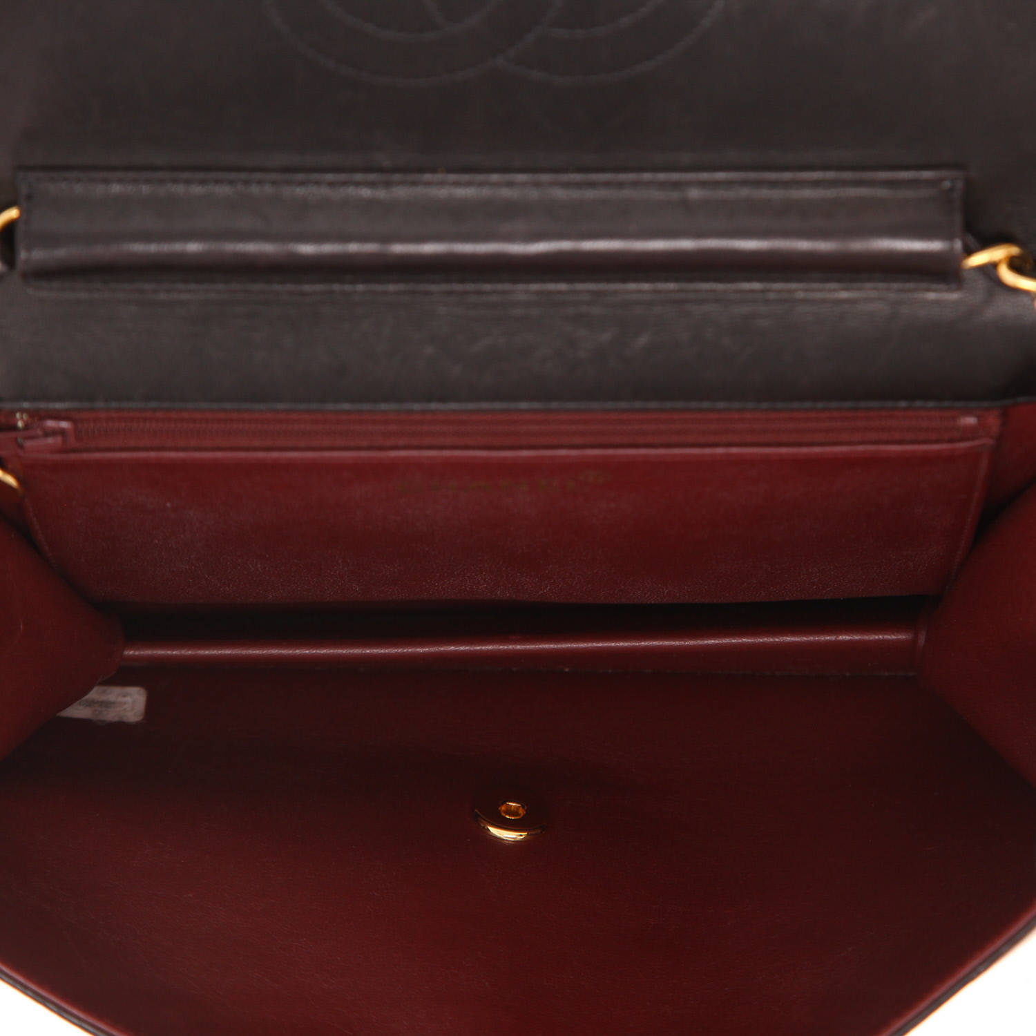 Sac bandoulière Chanel  Mademoiselle Vintage en cuir matelassé noir - Detail D3