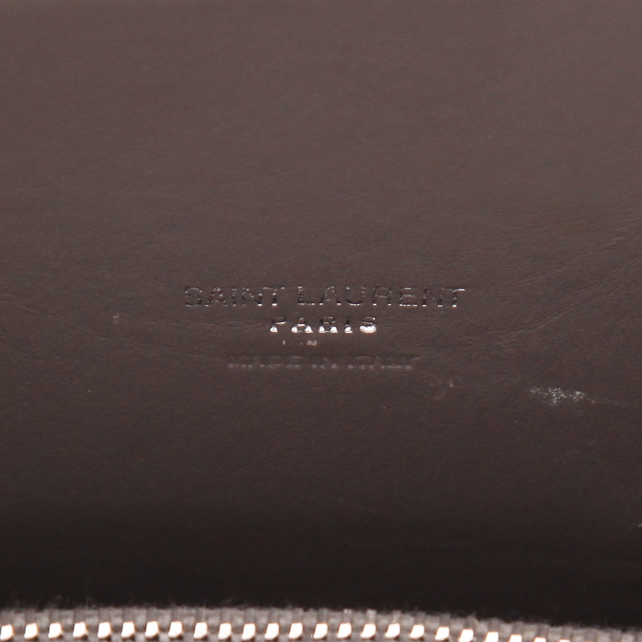 Bolso bandolera Saint Laurent  Sac de jour Nano en cuero gris - Detail D2