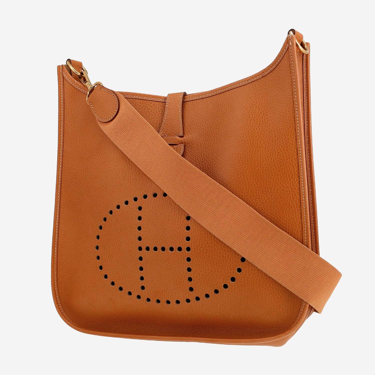 Borsa a tracolla Hermès  Evelyne in pelle Courchevel gold