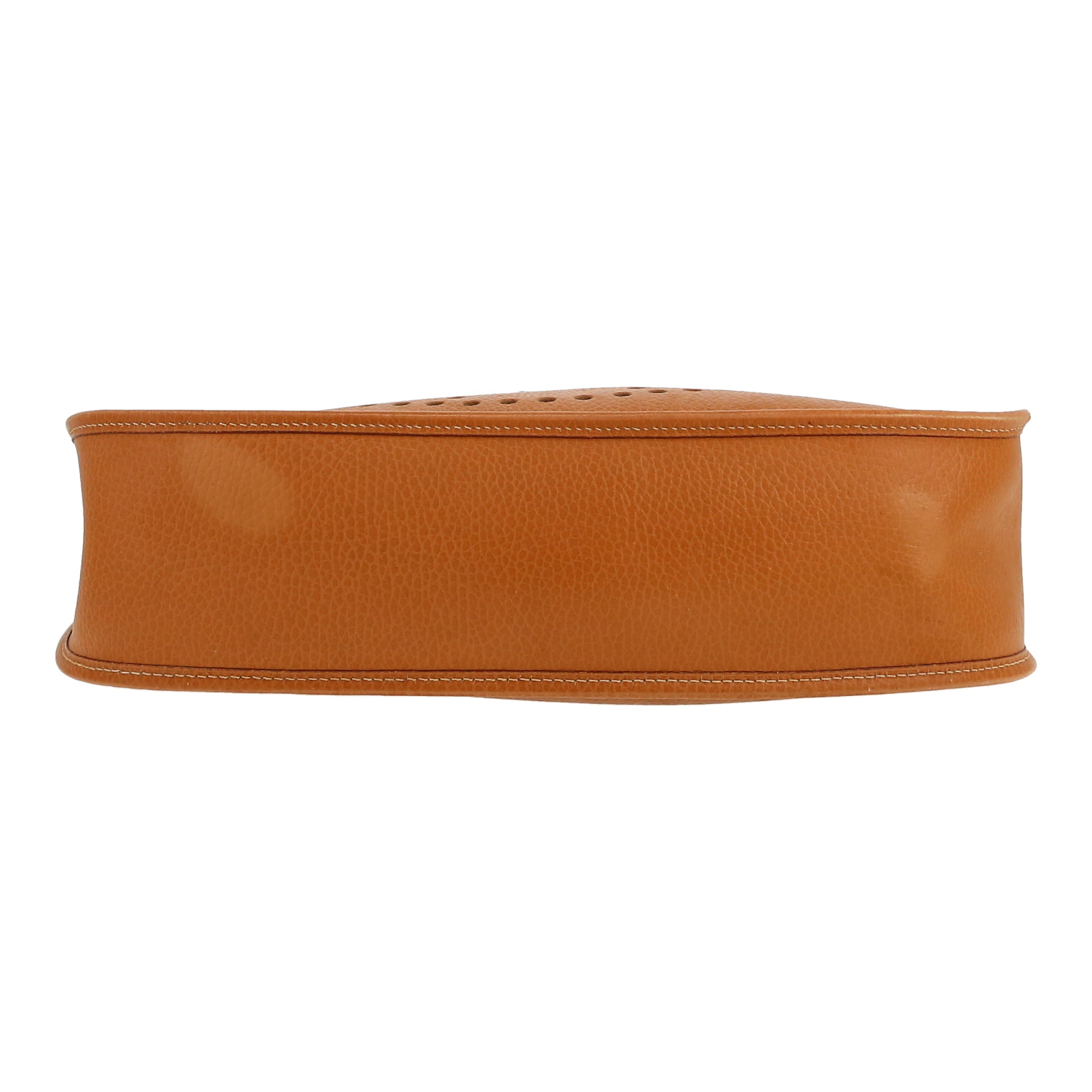 Hermès  Evelyne shoulder bag  in gold Courchevel leather - Detail D1