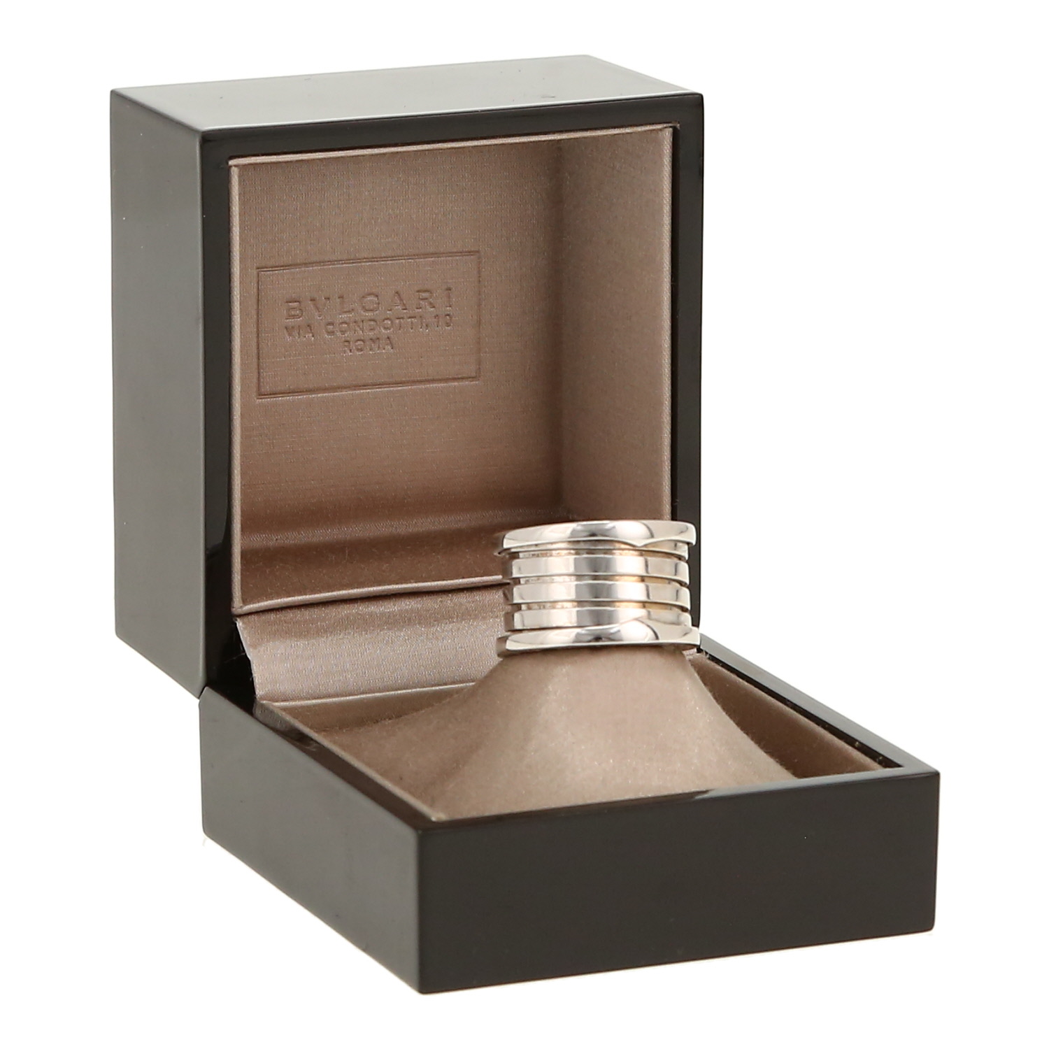 Bulgari B.Zero1very large model ring in white gold - Detail D2